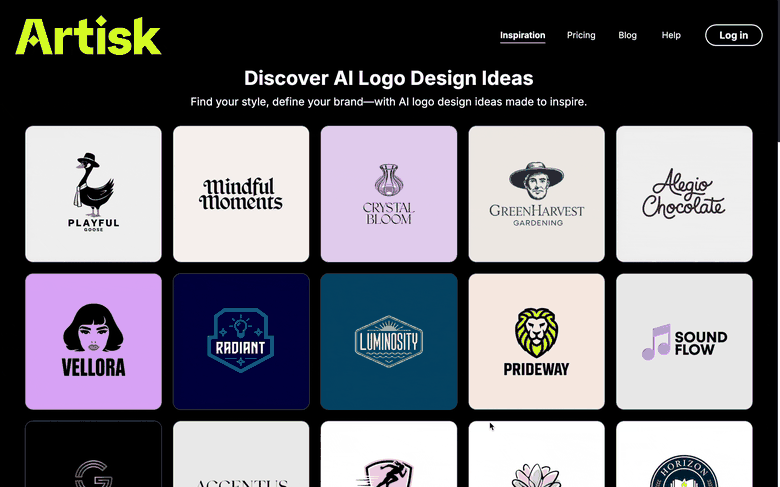 Original Artisk inspiration page