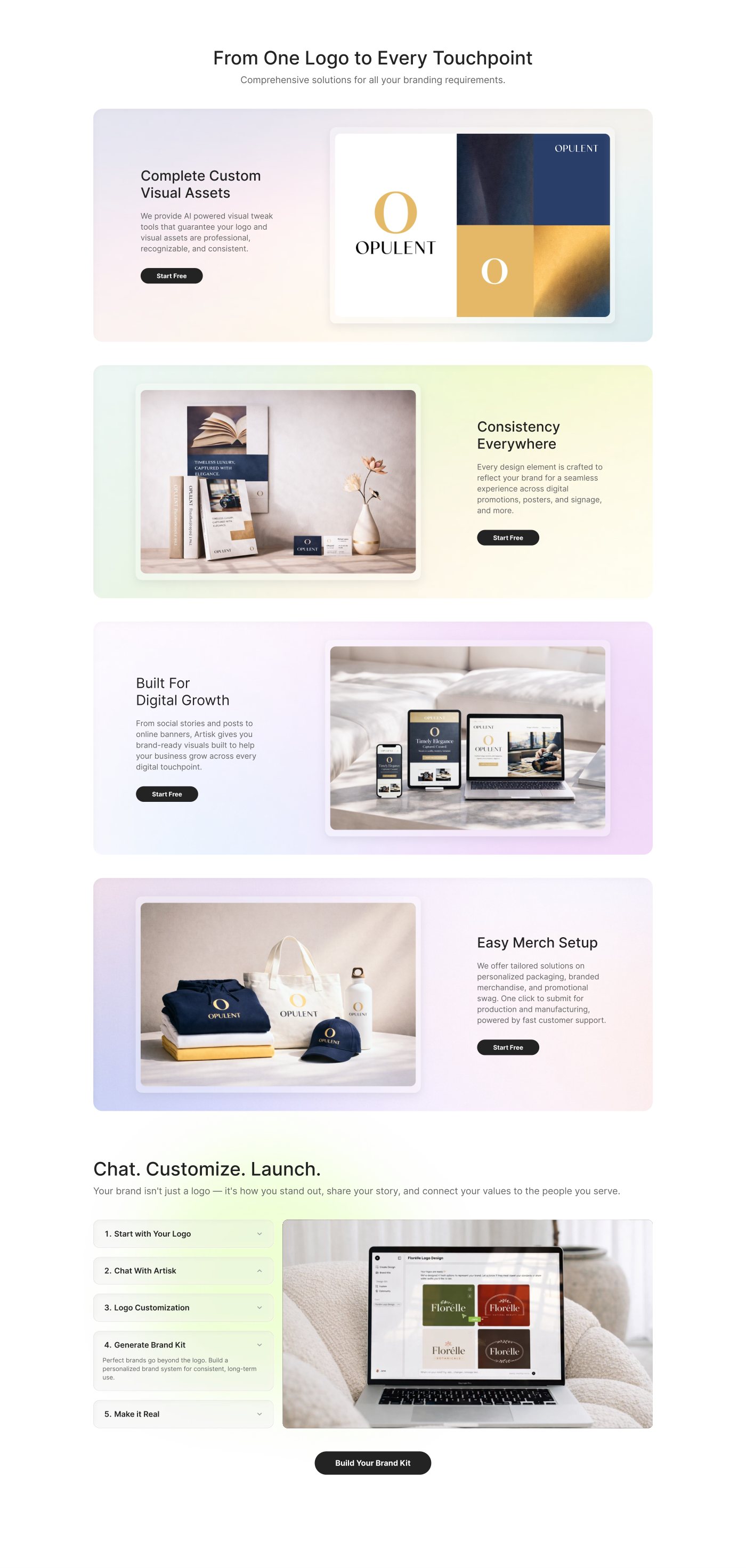 From one logo to every touchpoint — product showcase